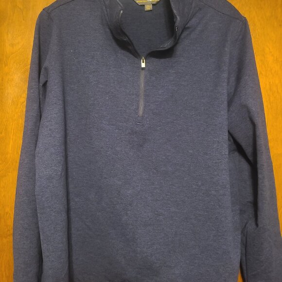 Stretch The Rules 1/4 Zip Pullover Blue Performance Jacket Womens Large - Picture 9 of 9